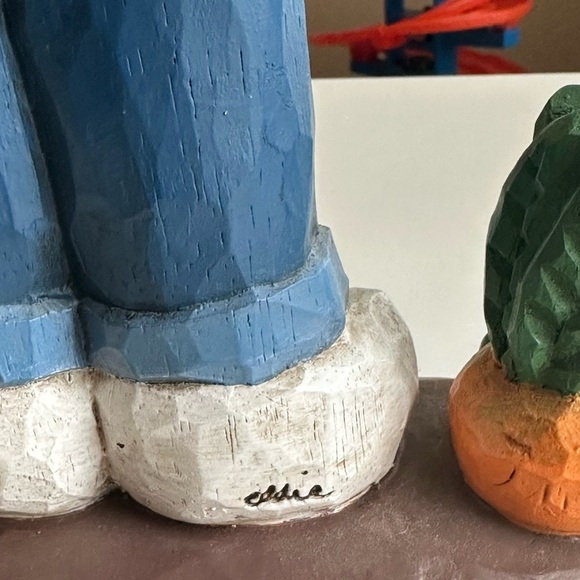 Retired Eddie Walker Gardner Rabbit Easter bunny holiday decor spring EUC worm - Picture 6 of 8